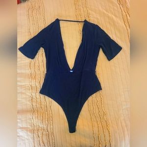 American Apparel Plunge Bodysuit